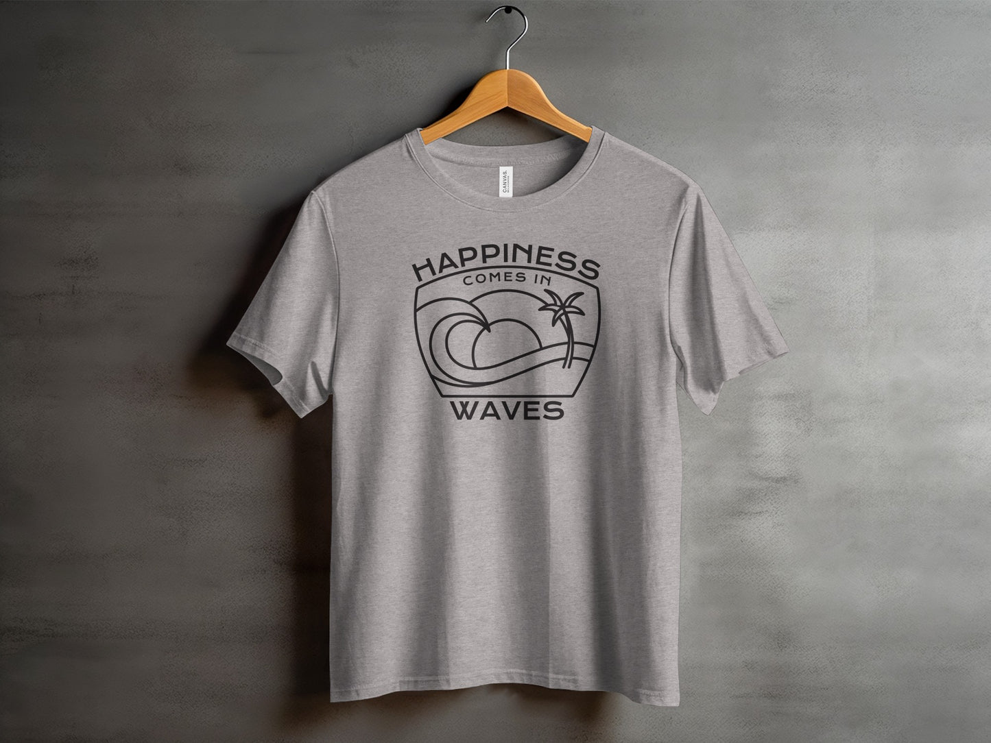 Happiness Comes in Waves T-shirt product type