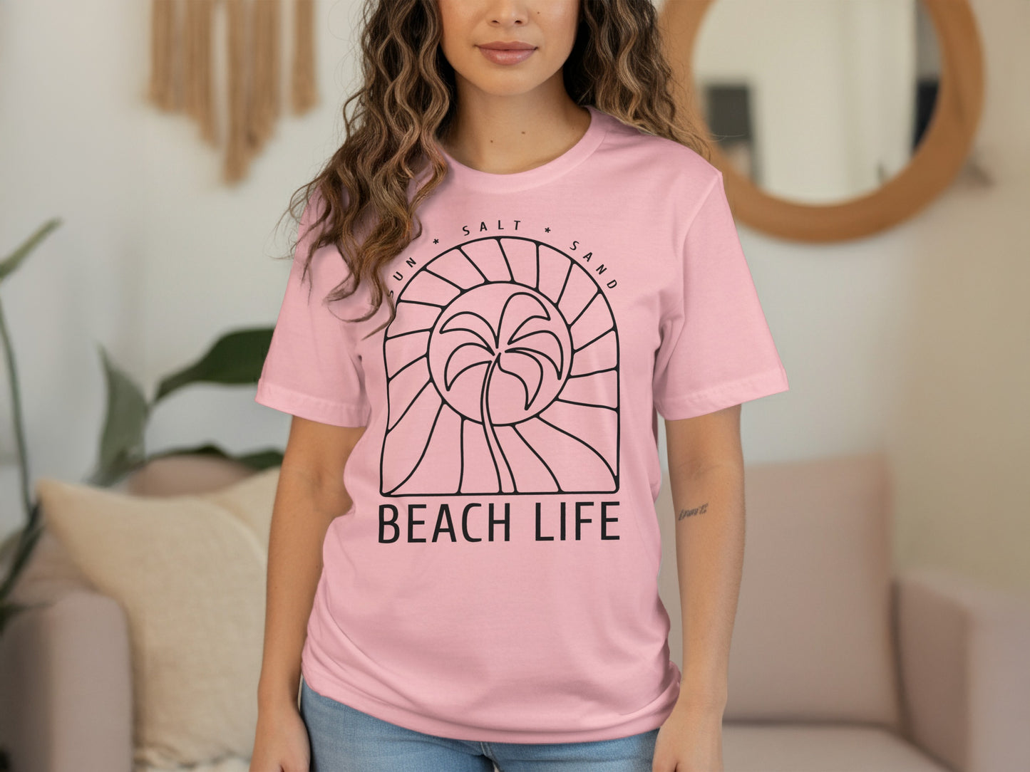 Beach Life Sun Salt Sand Graphic T-Shirt product type