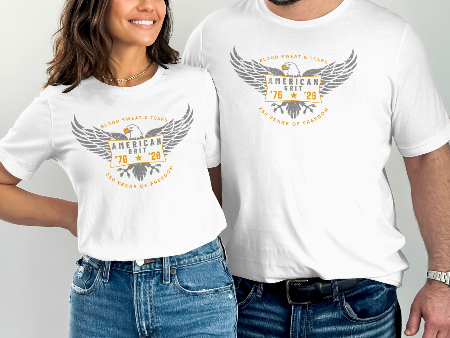 American Grit 76 26 Blood Sweat Years T-Shirt
