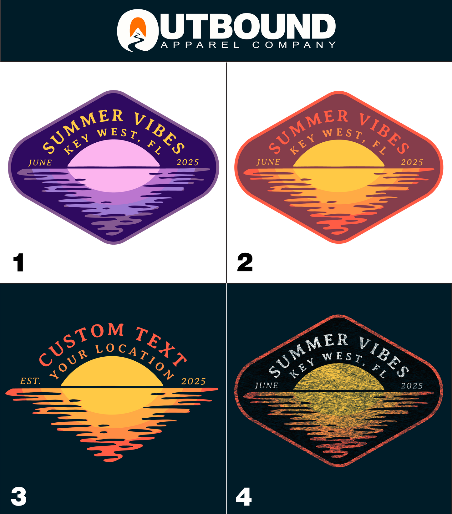 Customized Summer Vibes Location 2025 Patch product