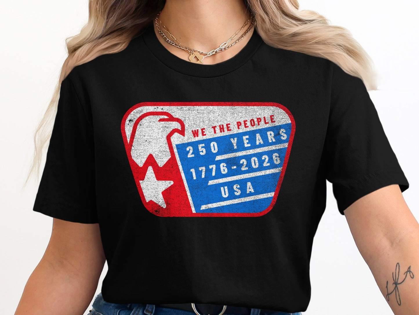 We The People 250 Years 1776-2026 USA T-shirt product type