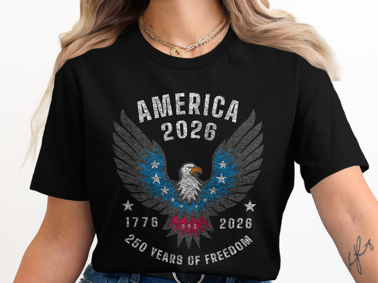 America 2026 Eagle 250 Years of Freedom T-Shirt product type