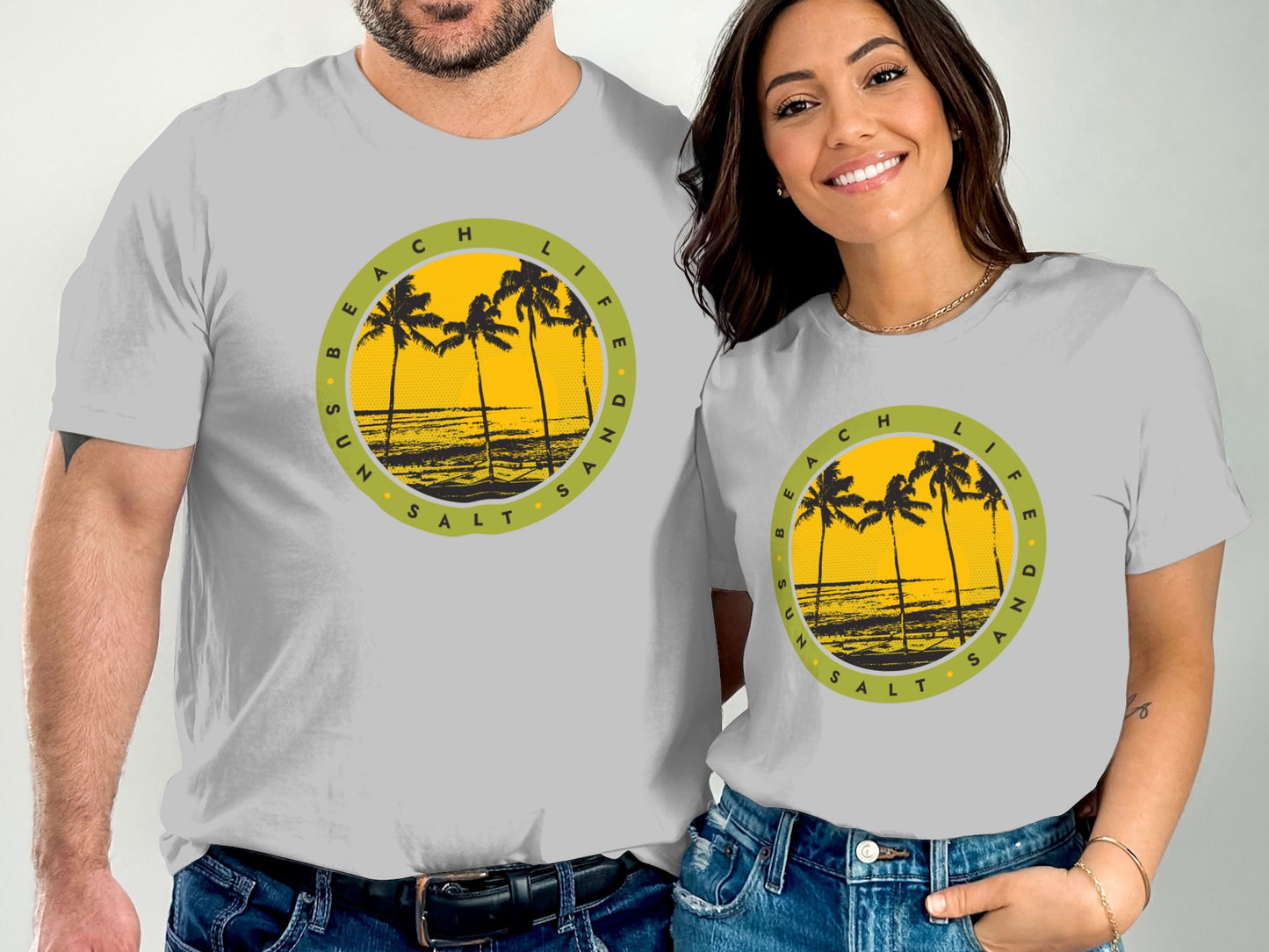 Beach Life Surf Sun Salt Sand Graphic Unisex Tee product type