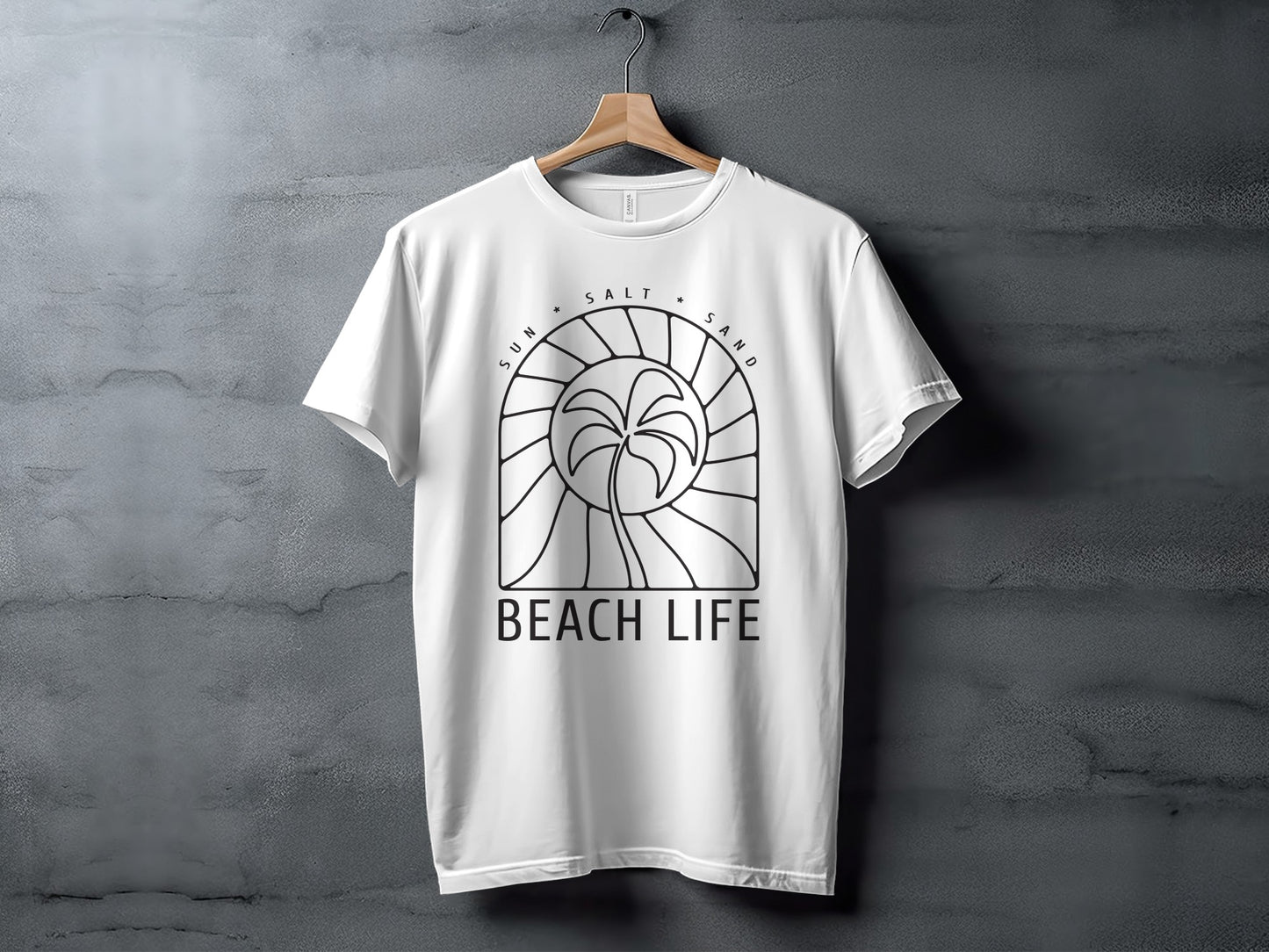 Beach Life Sun Salt Sand Graphic Tee Shirt product type
