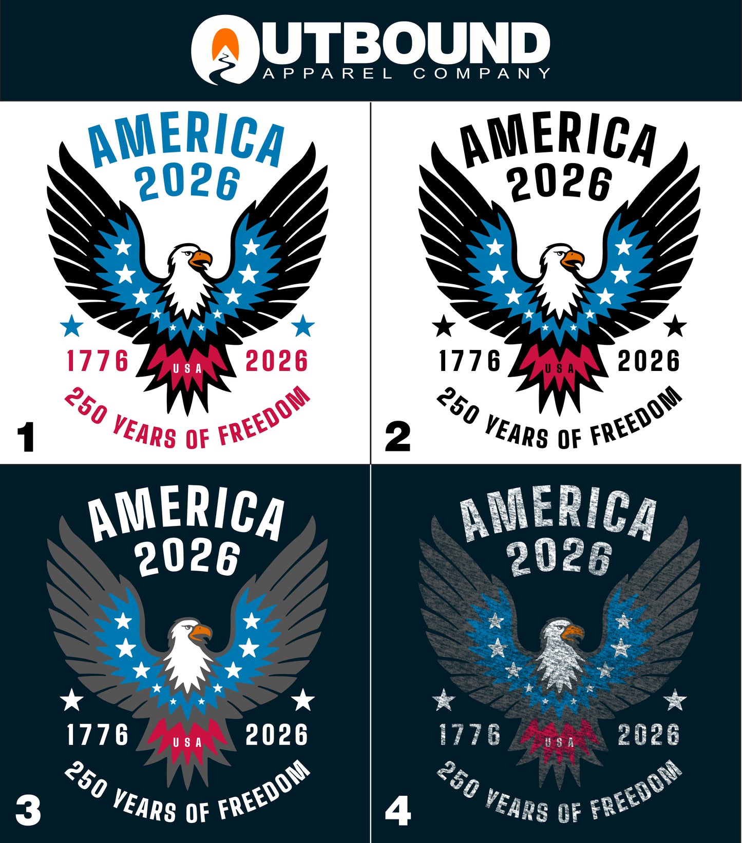 America 2026 250 Years of Freedom Apparel Product