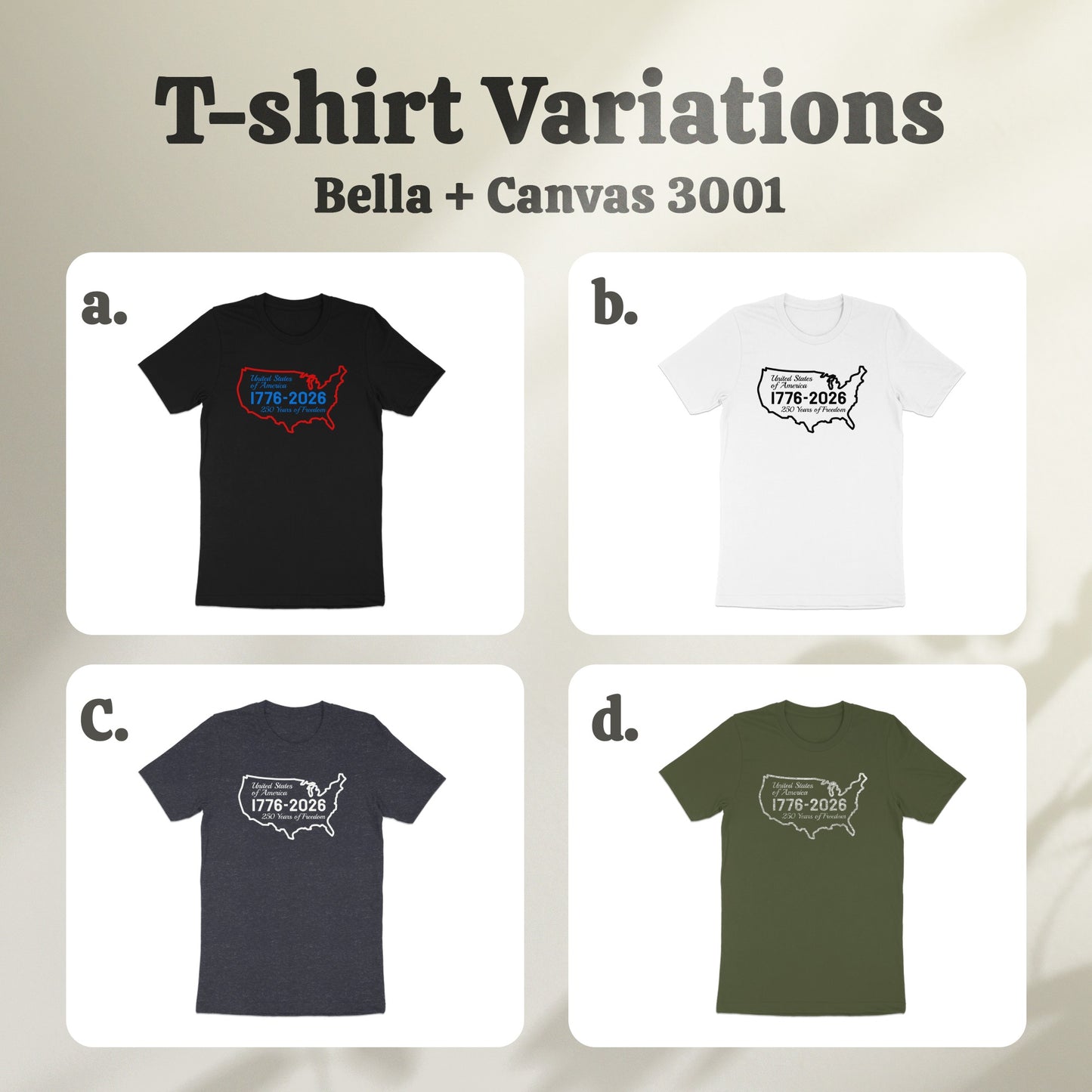 United States Anniversary T-Shirt Product