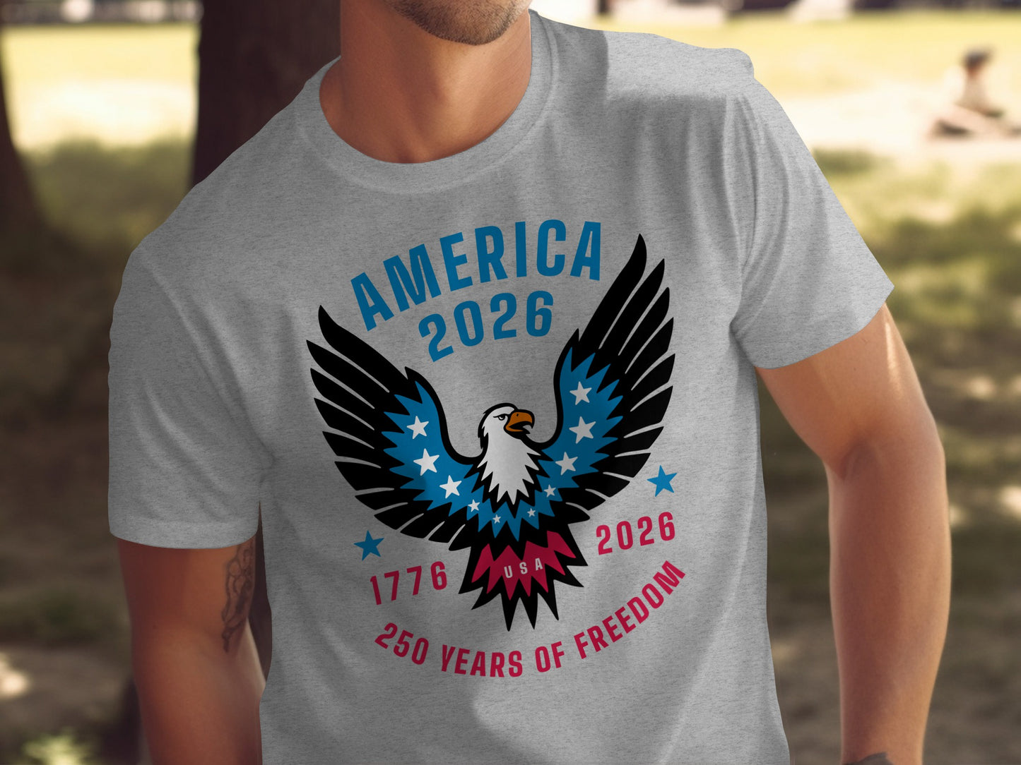 America 2026 250 Years of Freedom Eagle Print product