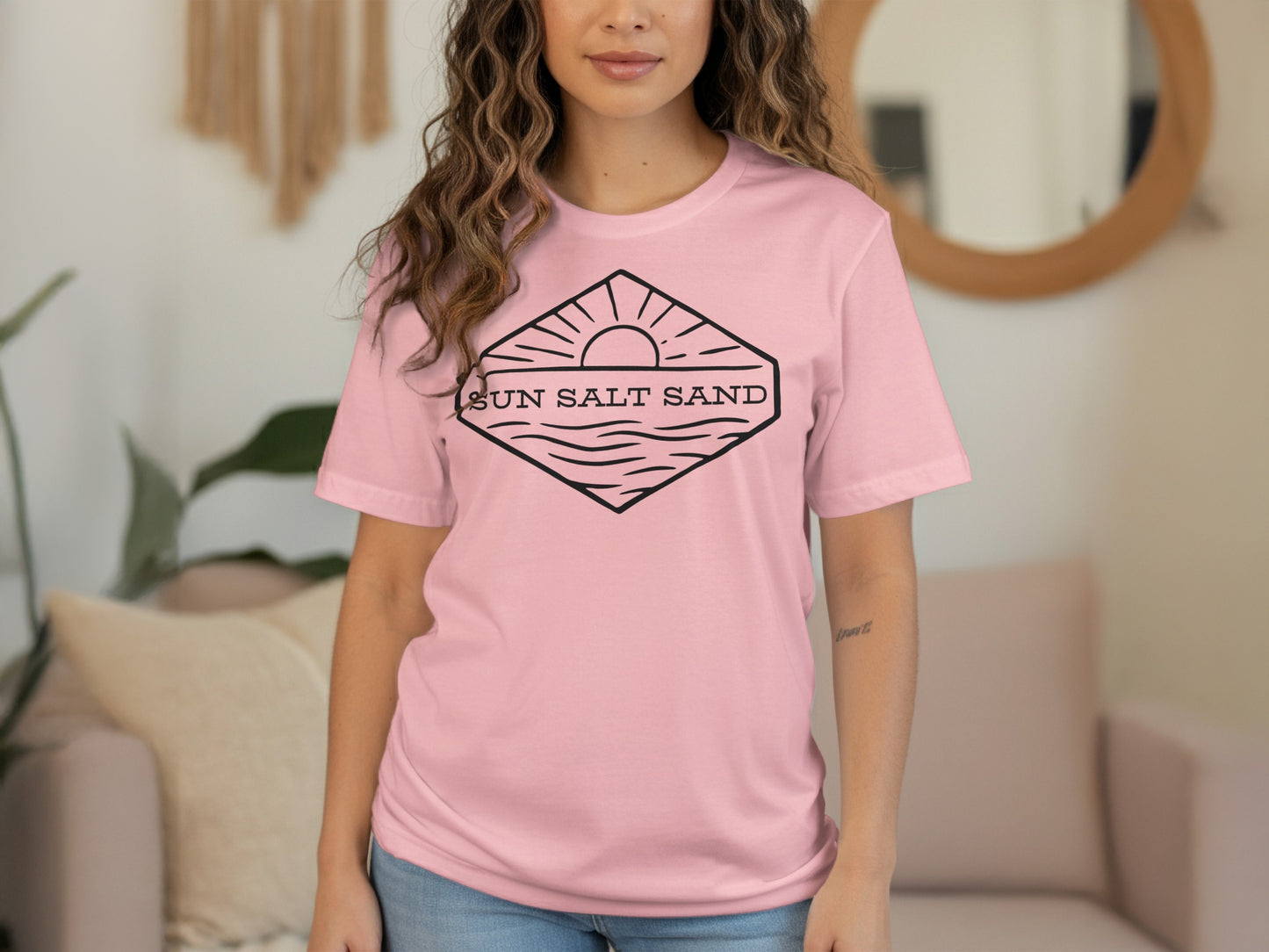 Sun Salt Sand Graphic Tee Casual Unisex T-Shirt product type