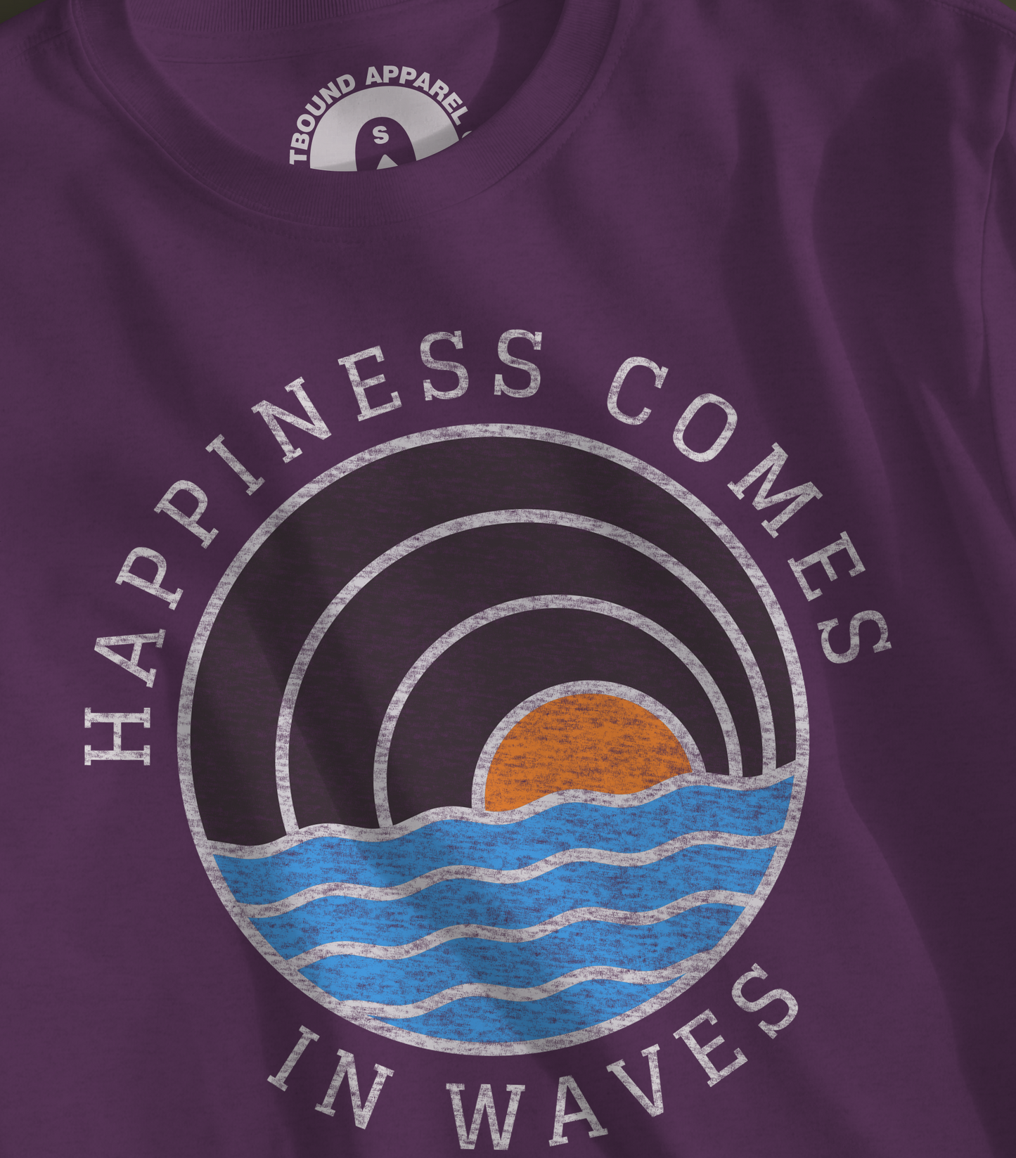 Happiness Comes In Waves Graphic T-shirt product type