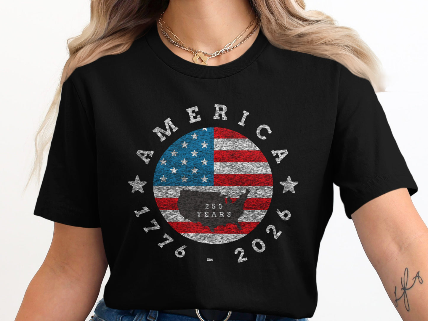 America 1776-2026 Anniversary Graphic T-Shirt product