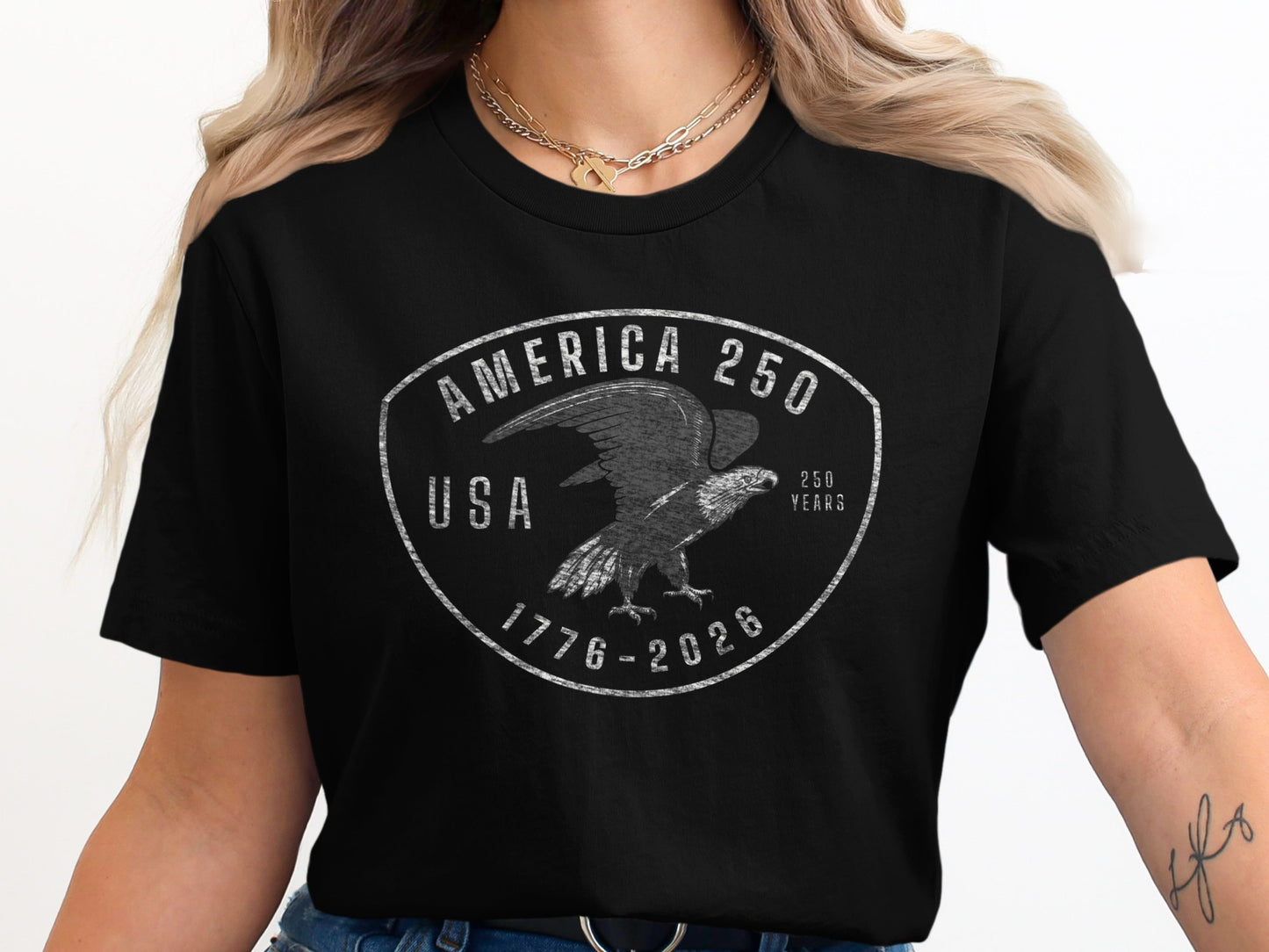 America 250 USA 1776-2026 Vintage Eagle T-Shirt product