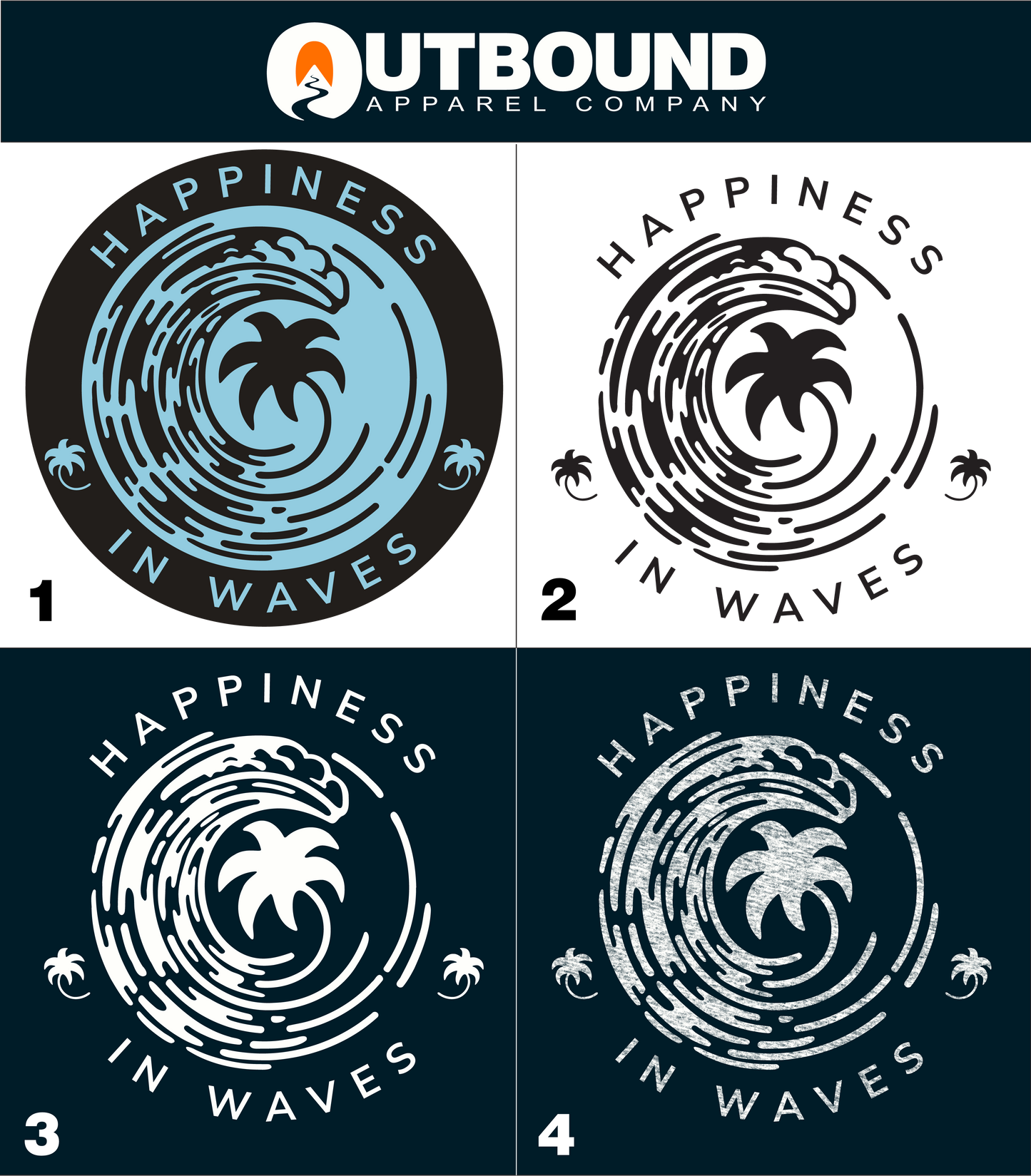 Happiness In Waves Graphic Design Product