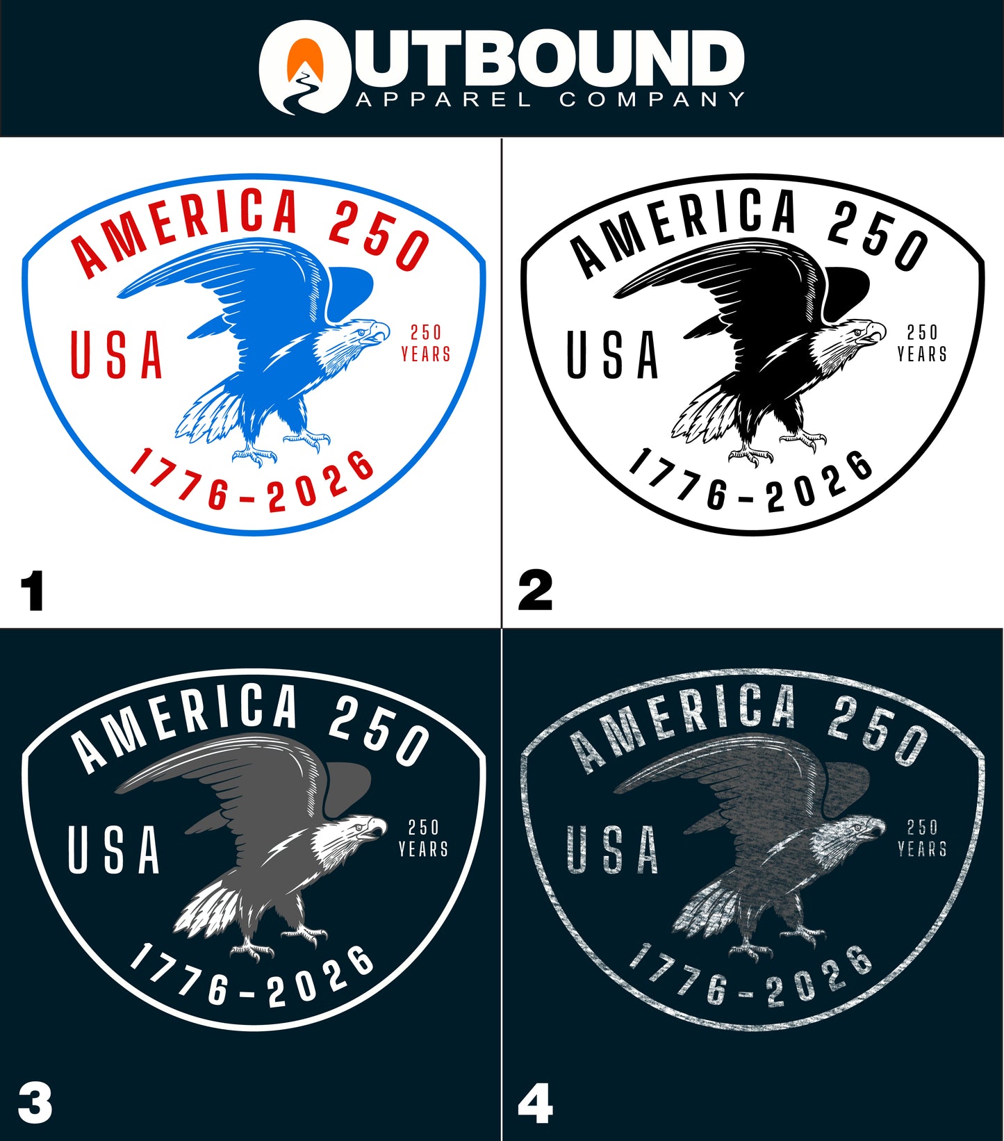 America 250 USA 1776-2026 Badge Design product