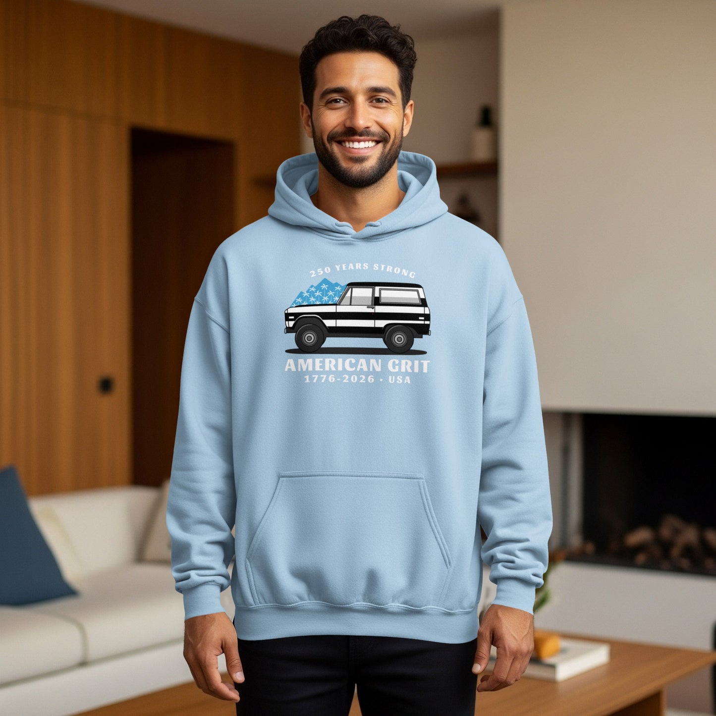 250 Years Strong American Grit 1776-2026 USA hoodie