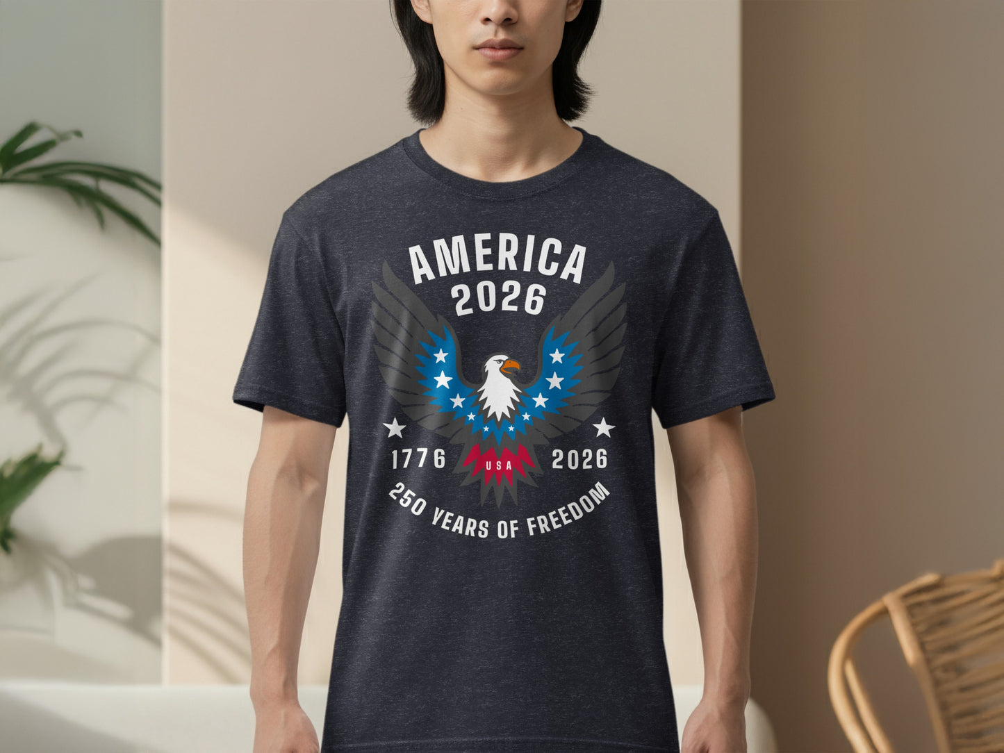 America 2026 250 Years of Freedom Graphic T-shirt
