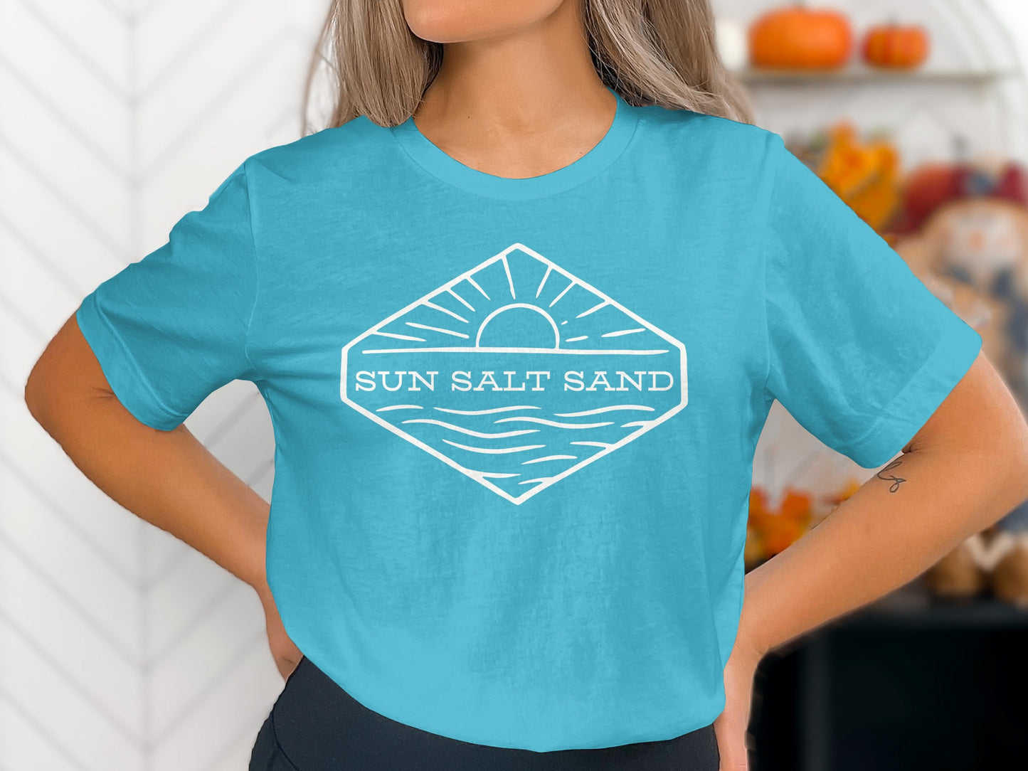 Sun Salt Sand Blue Graphic Tee Shirt product type