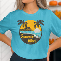 Summer Vibes T-Shirt with Palm Trees and Ocean product