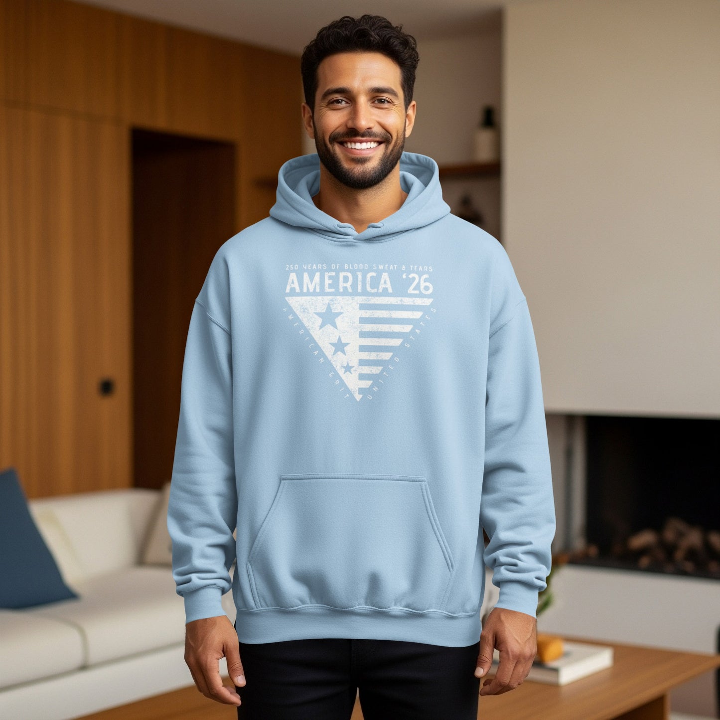 Retro Style America '26 Graphic Hoodie