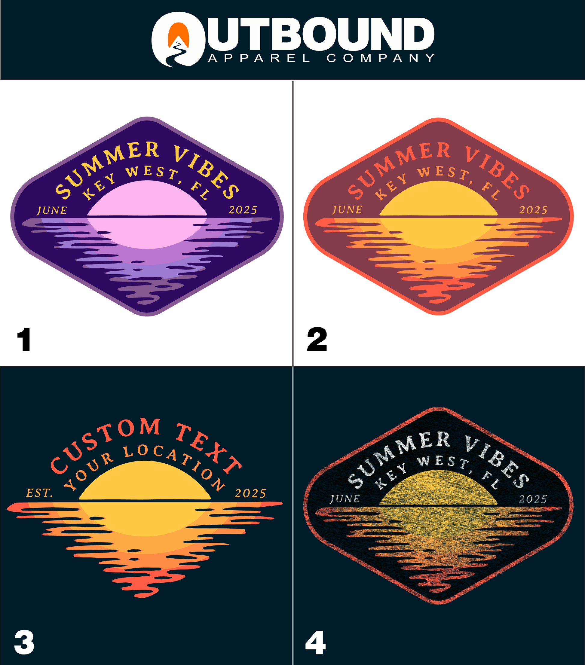 Customized Summer Vibes Location 2025 Patch product