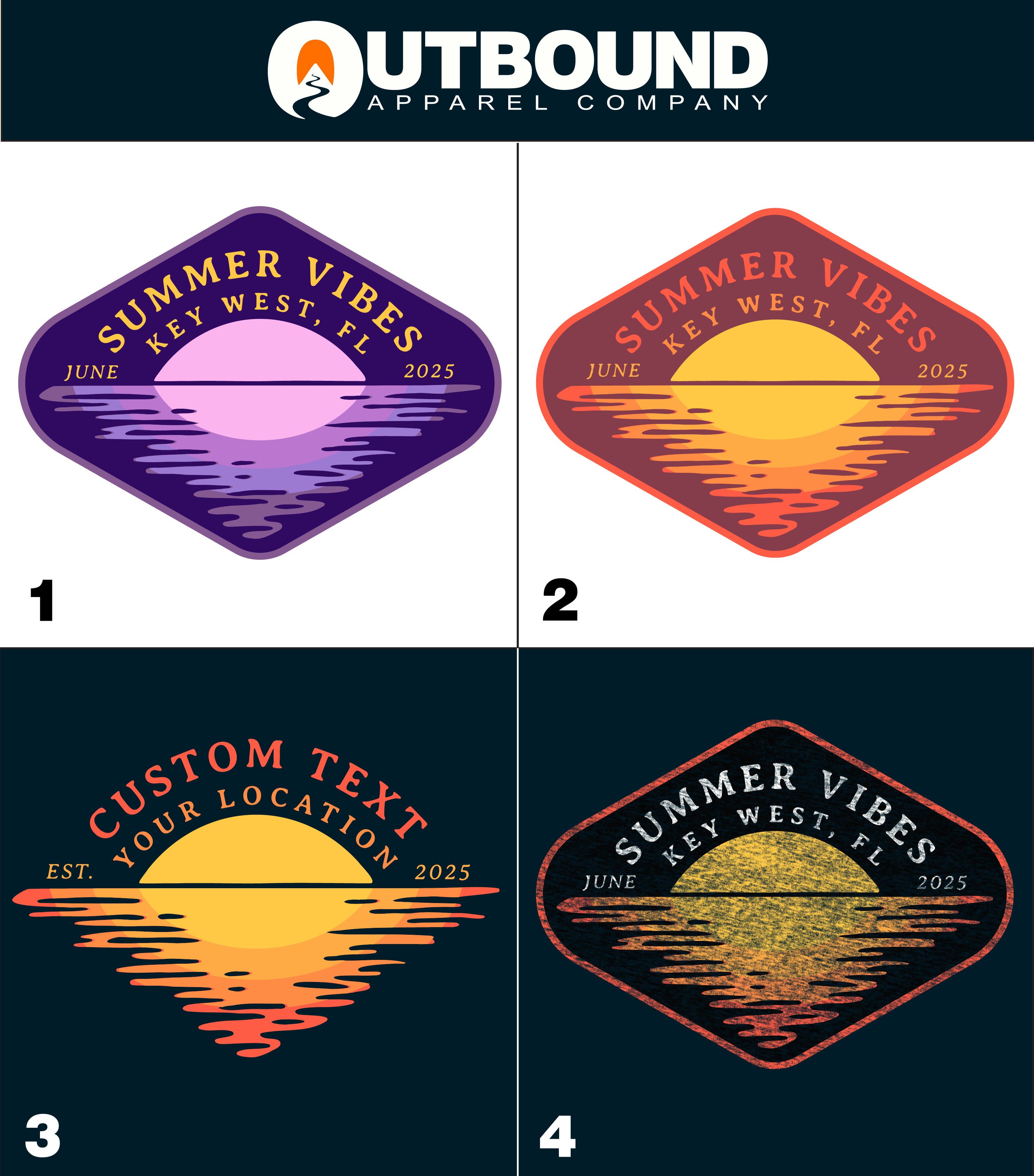 Customized Summer Vibes Location 2025 Patch product