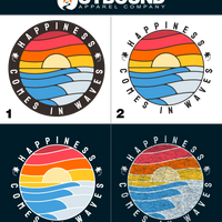 Happiness Comes in Waves Colorful Apparel product type