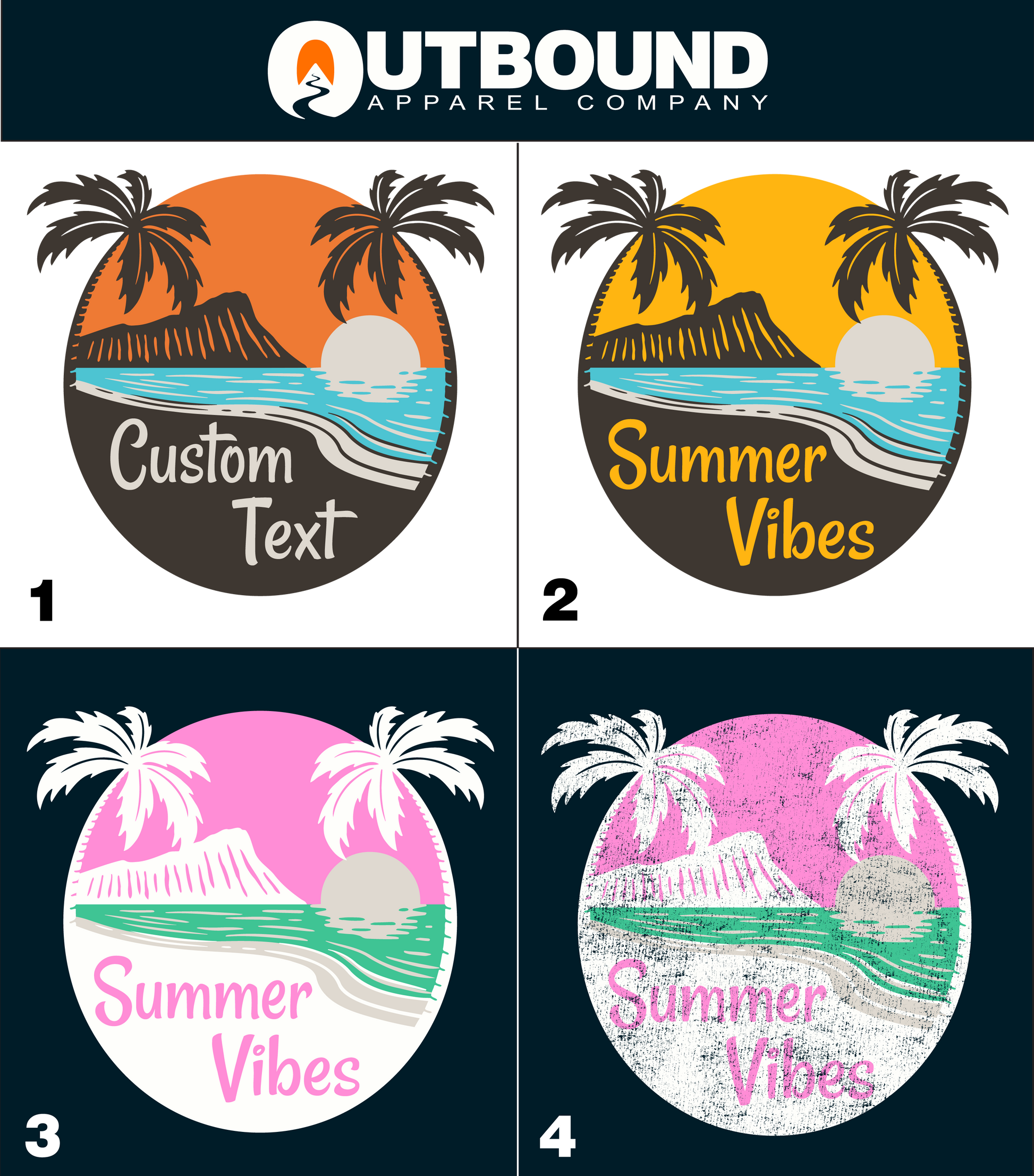 Tropical Scenery Summer Vibes Sticker product