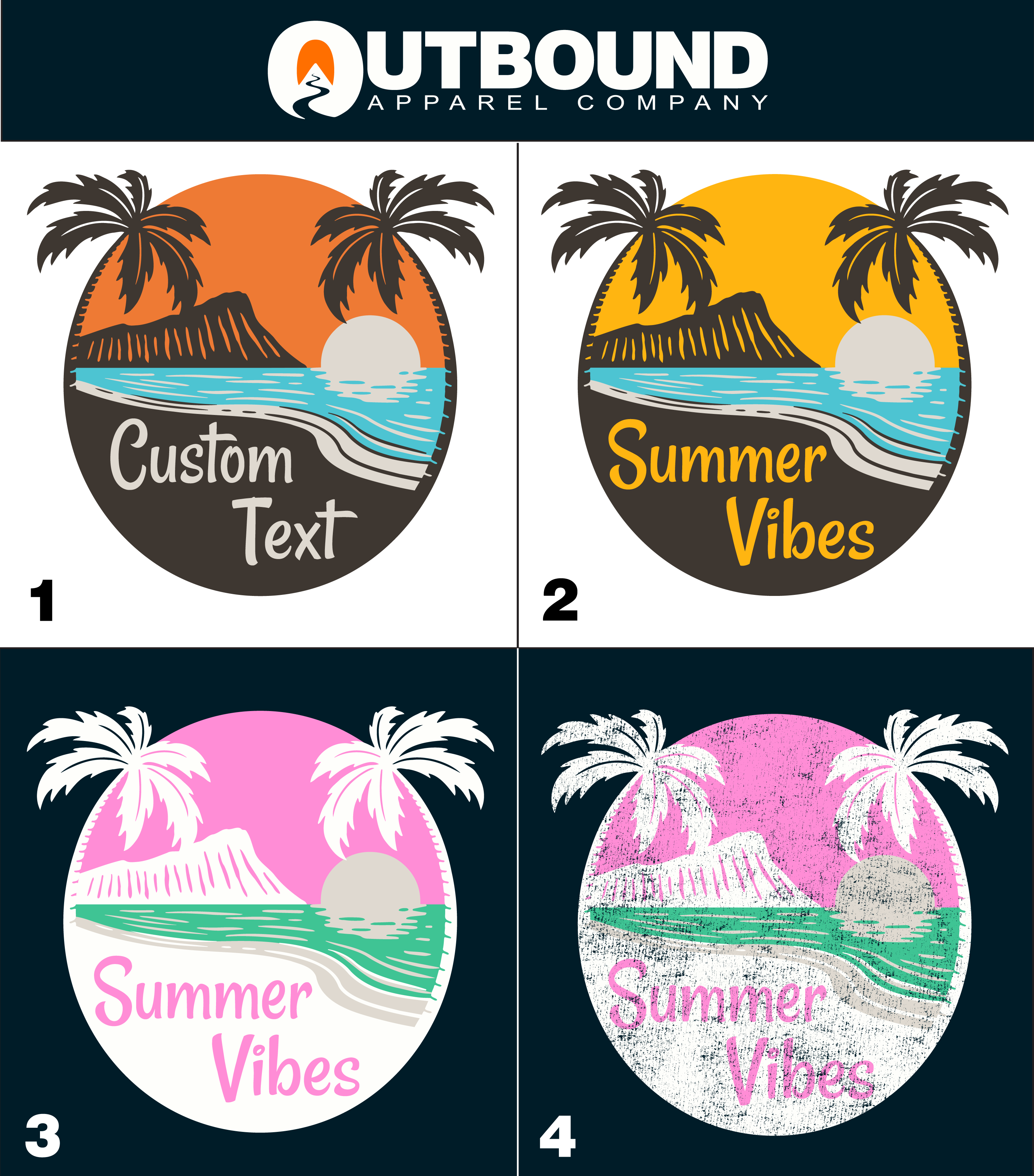 Tropical Scenery Summer Vibes Sticker product