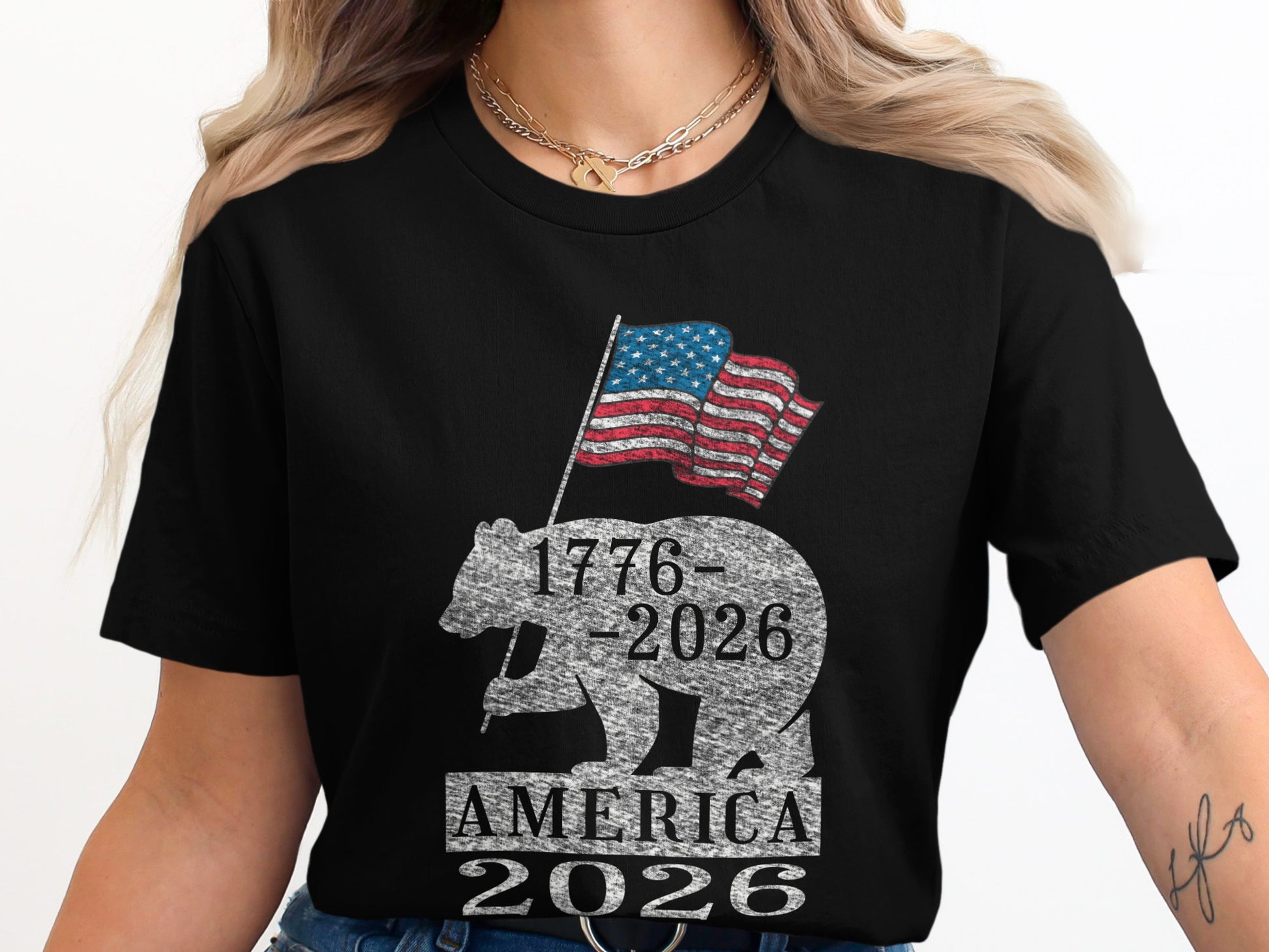 American Bear Patriot Graphic Tee 2026 Shirt product type