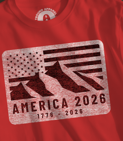 America 250 Patriotic Graphic Design Unisex T-Shirt