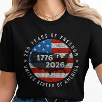 250 Years of Freedom Commemorative USA T-Shirt Product