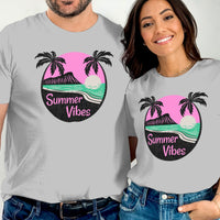 Summer Vibes Graphic Tee with Tropical Design product