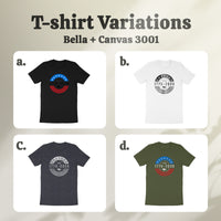 USA Flag 1776-2026 Design Bella + Canvas 3001 T-shirt product