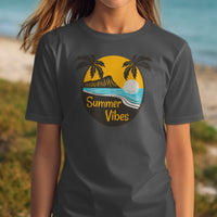 Summer Vibes Graphic Beach Scene T-Shirt product