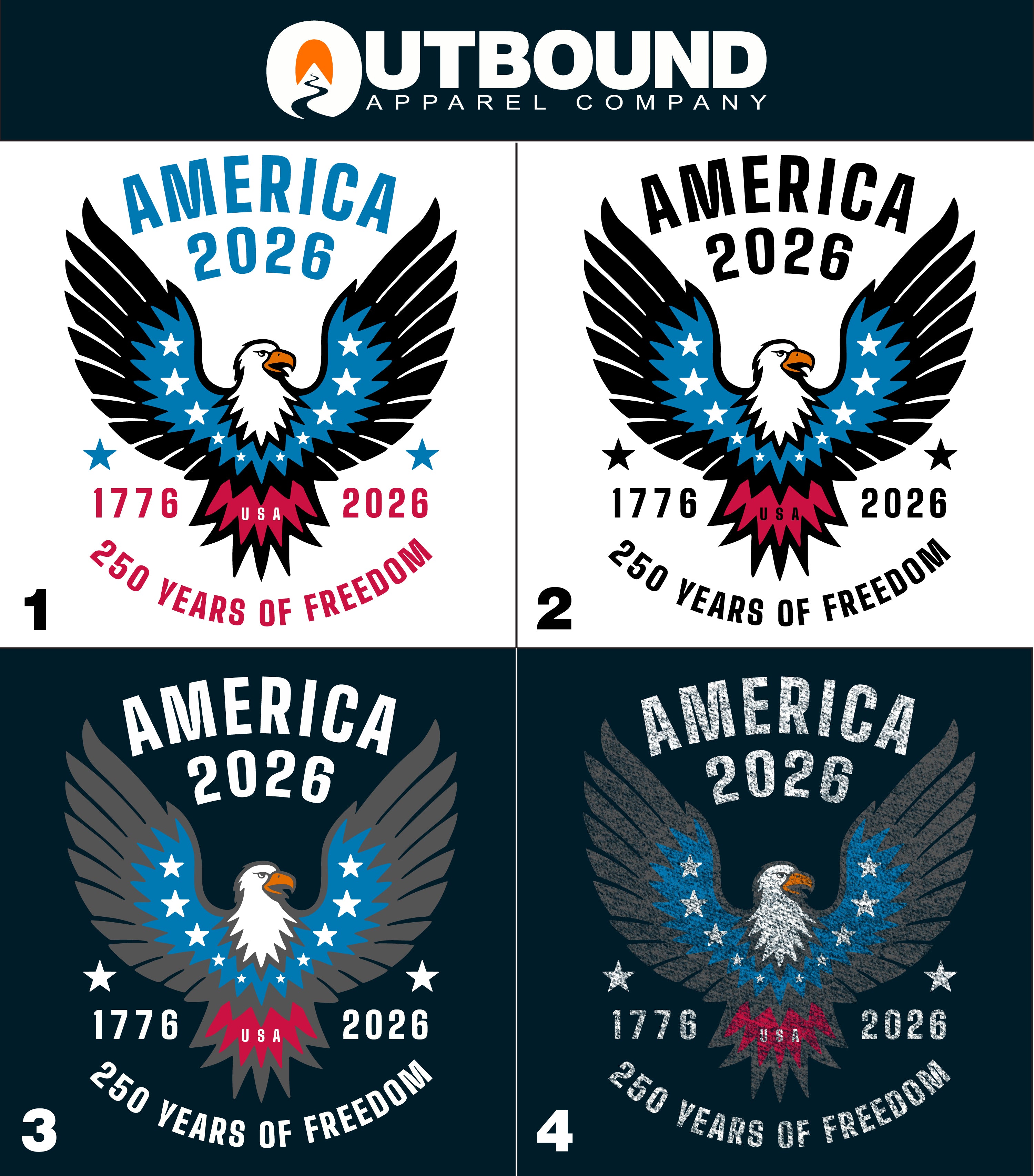 America 2026 250 Years of Freedom Apparel Product