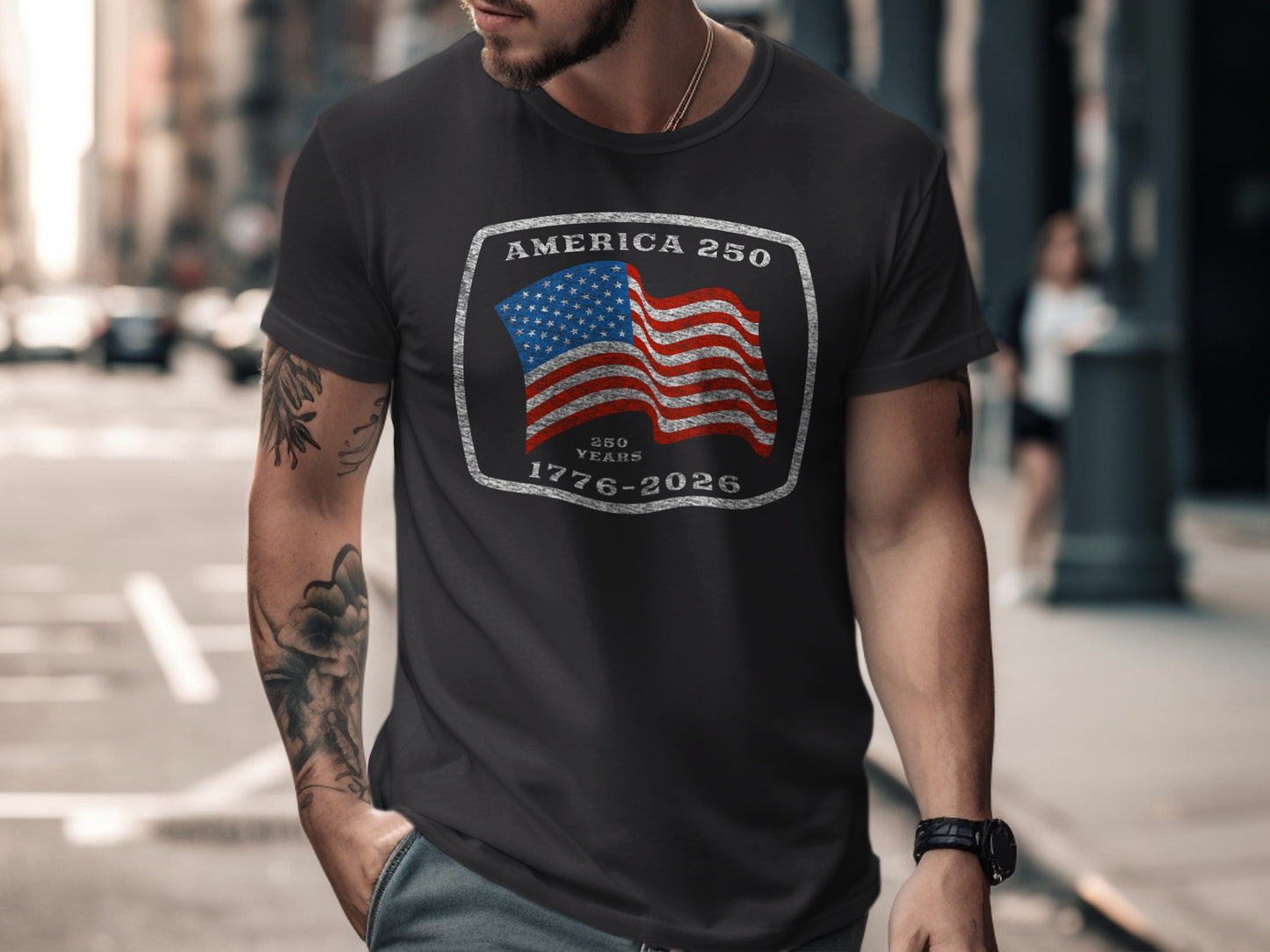 America 250 1776-2026 Patriotic Graphic T-shirt product