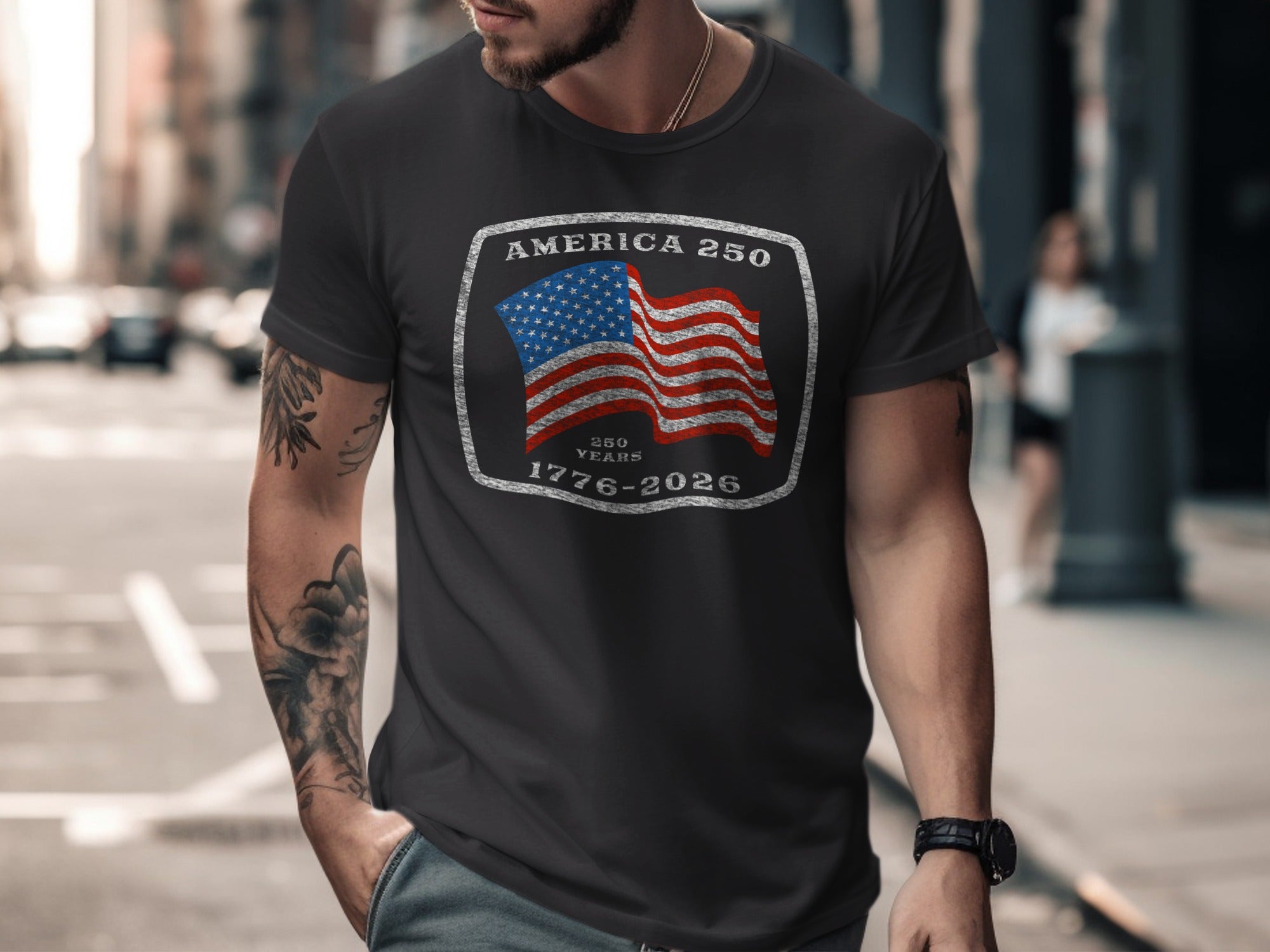 America 250 1776-2026 Patriotic Graphic T-shirt product