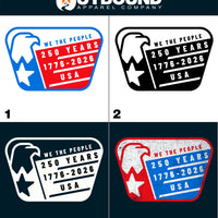 Patriotic We The People Anniversary Sticker product