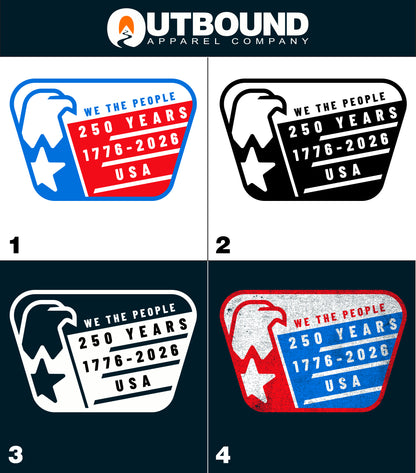 Patriotic We The People Anniversary Sticker product