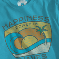Happiness Comes In Waves Printed T-Shirt product