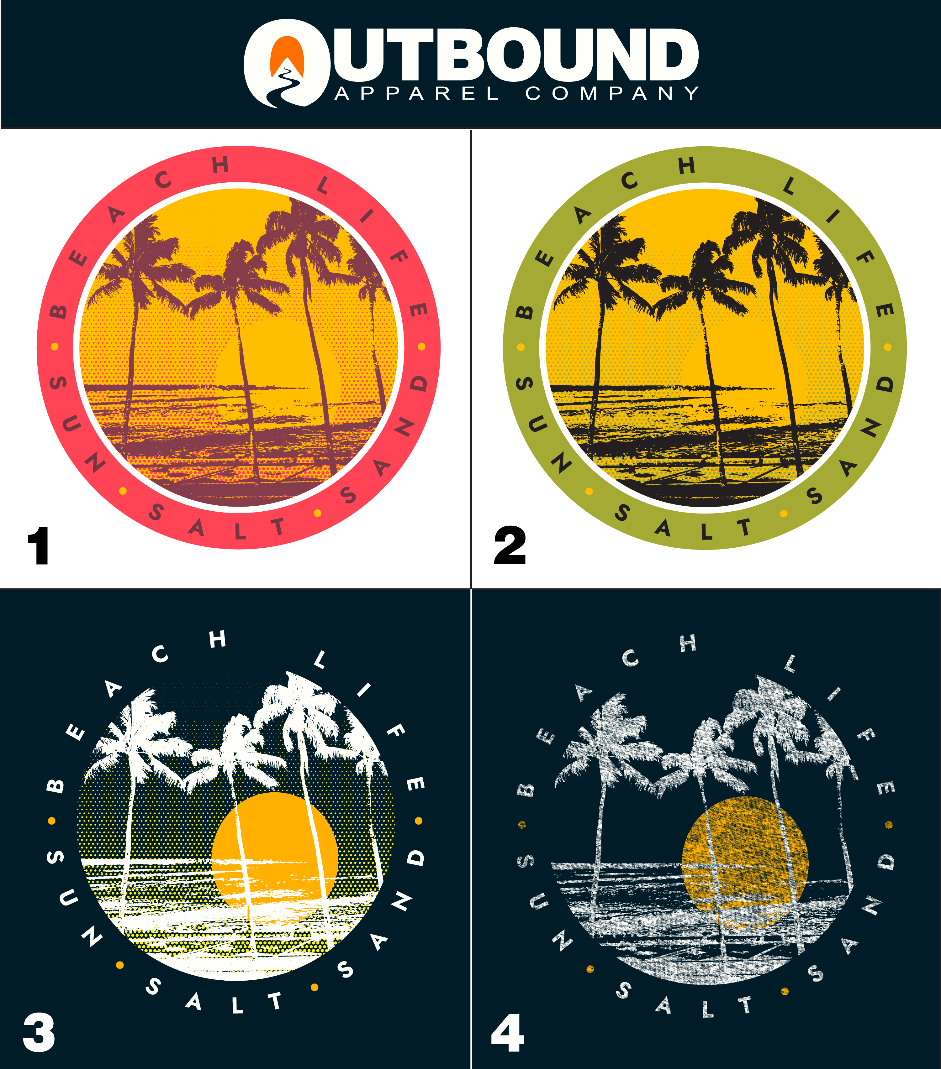 Sunset Beach Life Graphic T-Shirt product type