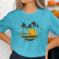 Beach Life Sun Salt Sand Scenic Print T-Shirt product type
