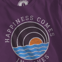 Happiness Comes In Waves Graphic T-shirt product type