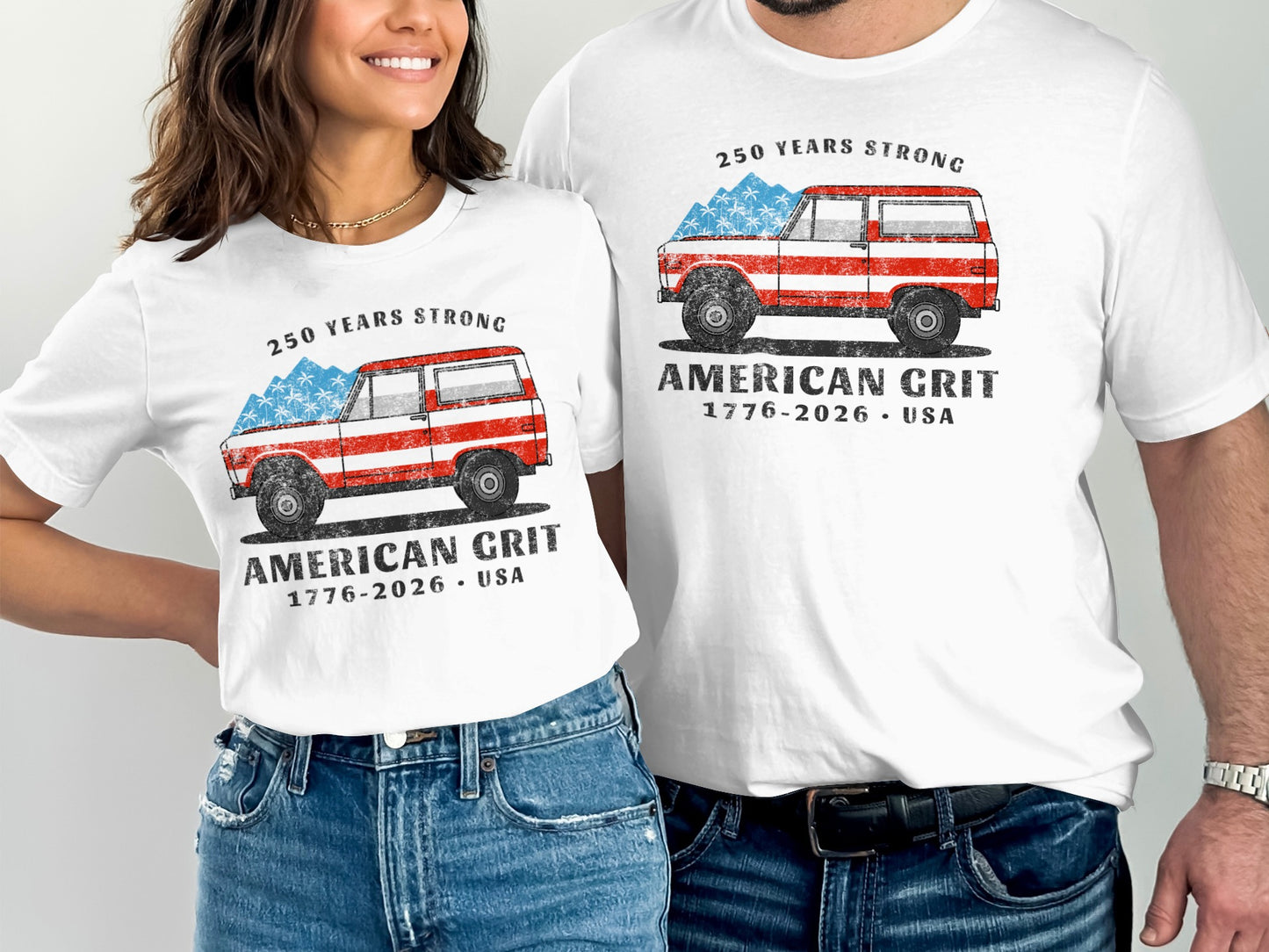 250 Years Strong American Grit T-shirt Design