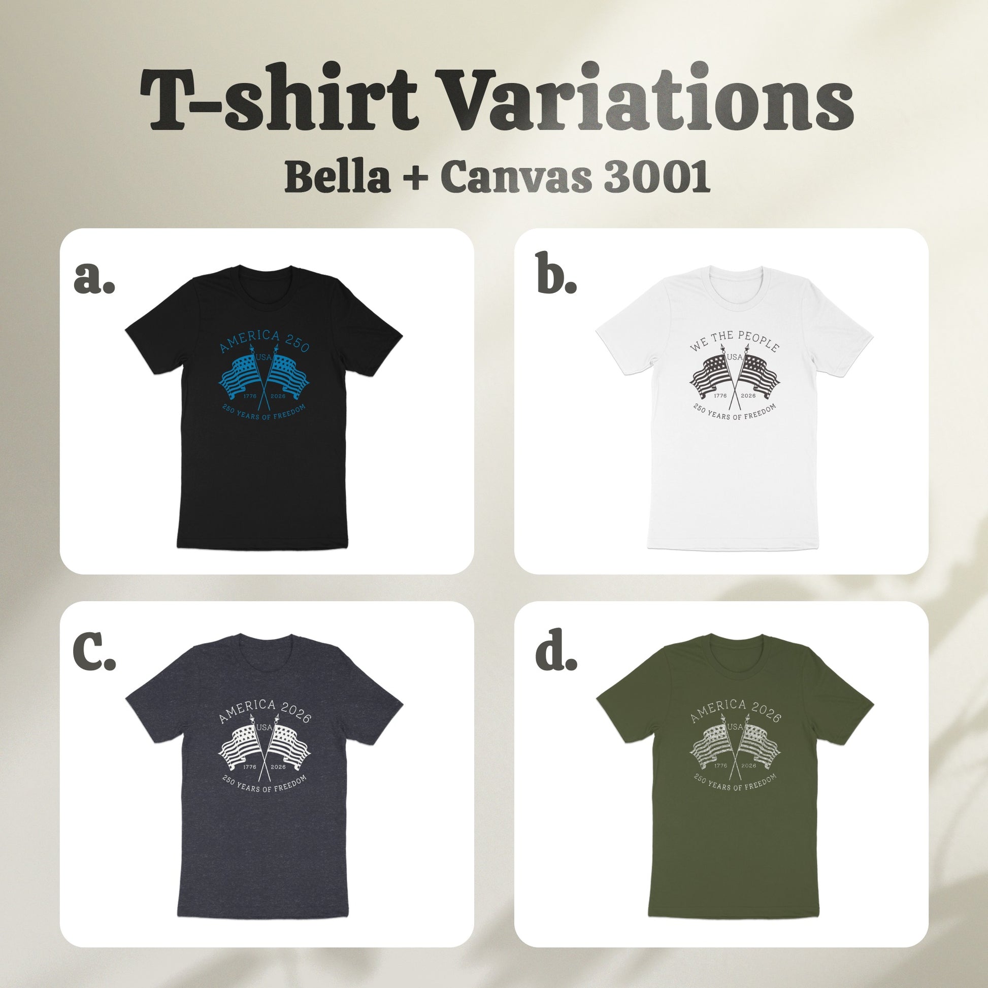 Bella Canvas 3001 Graphic Printed T-shirt product