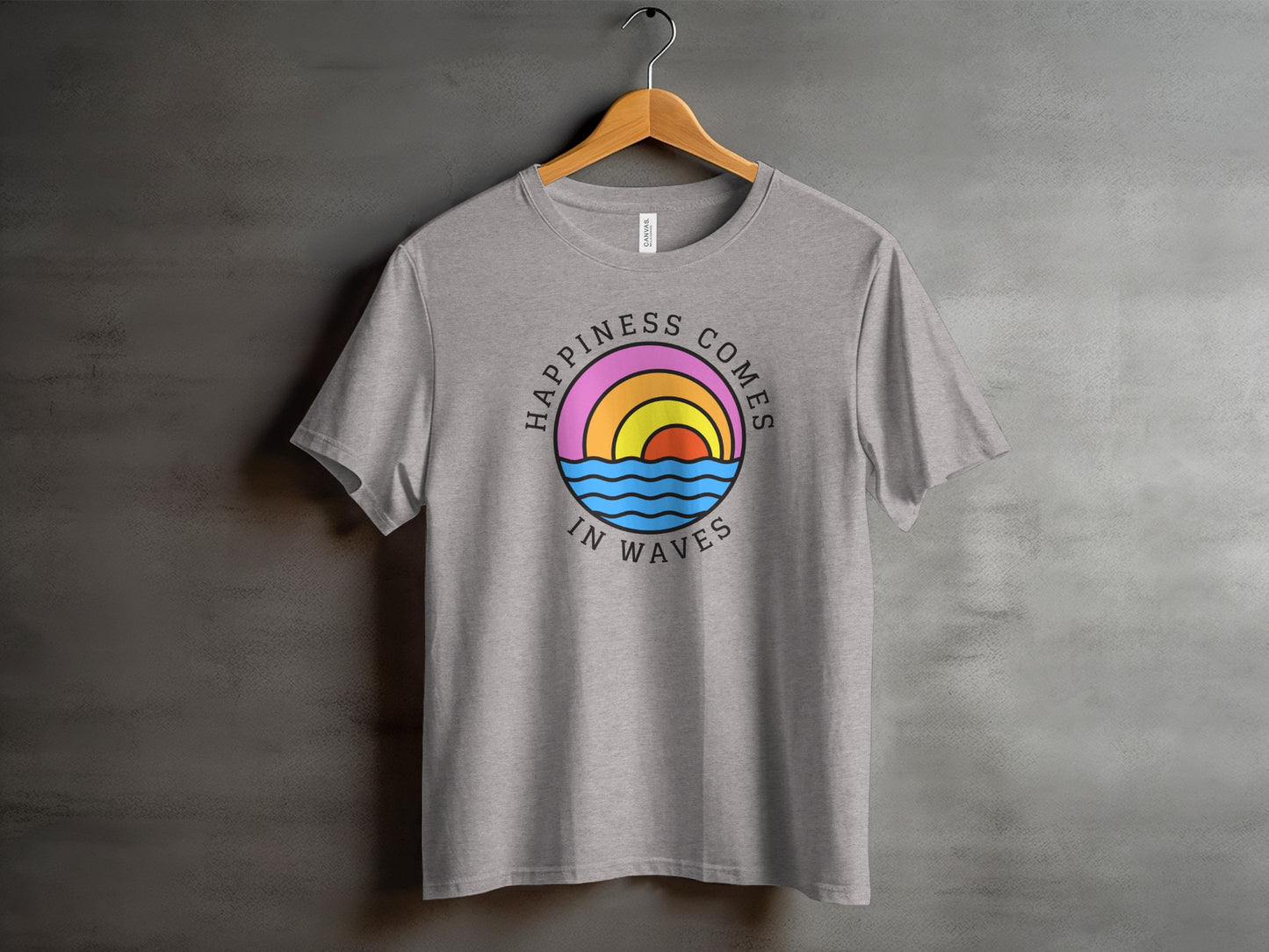 Happiness Comes in Waves Graphic Tee product type