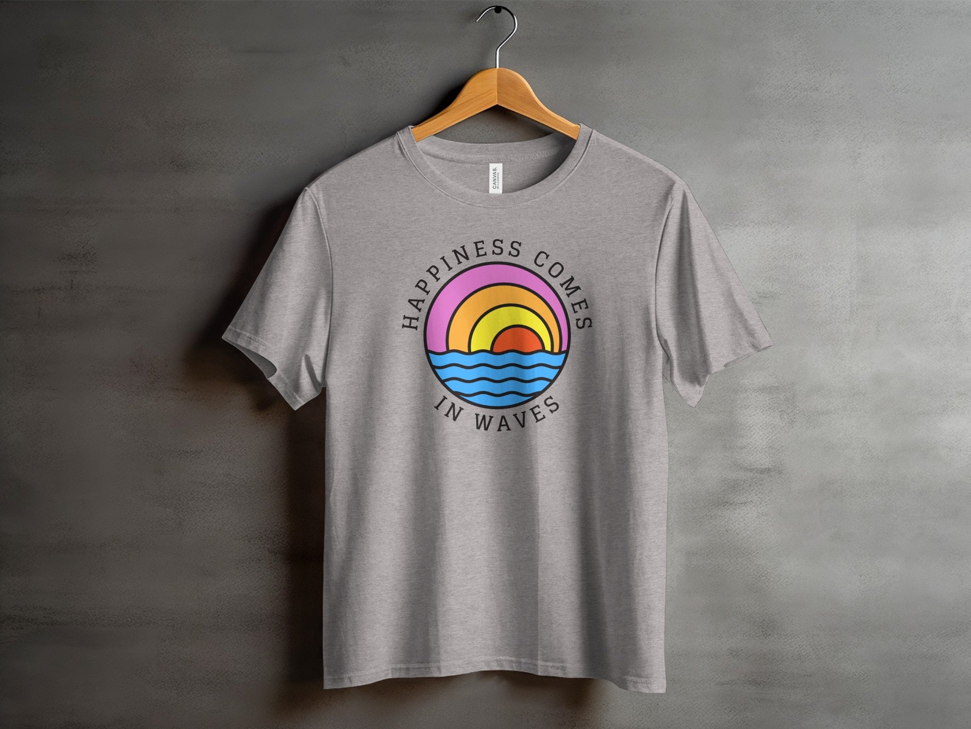 Happiness Comes in Waves Graphic Tee product type