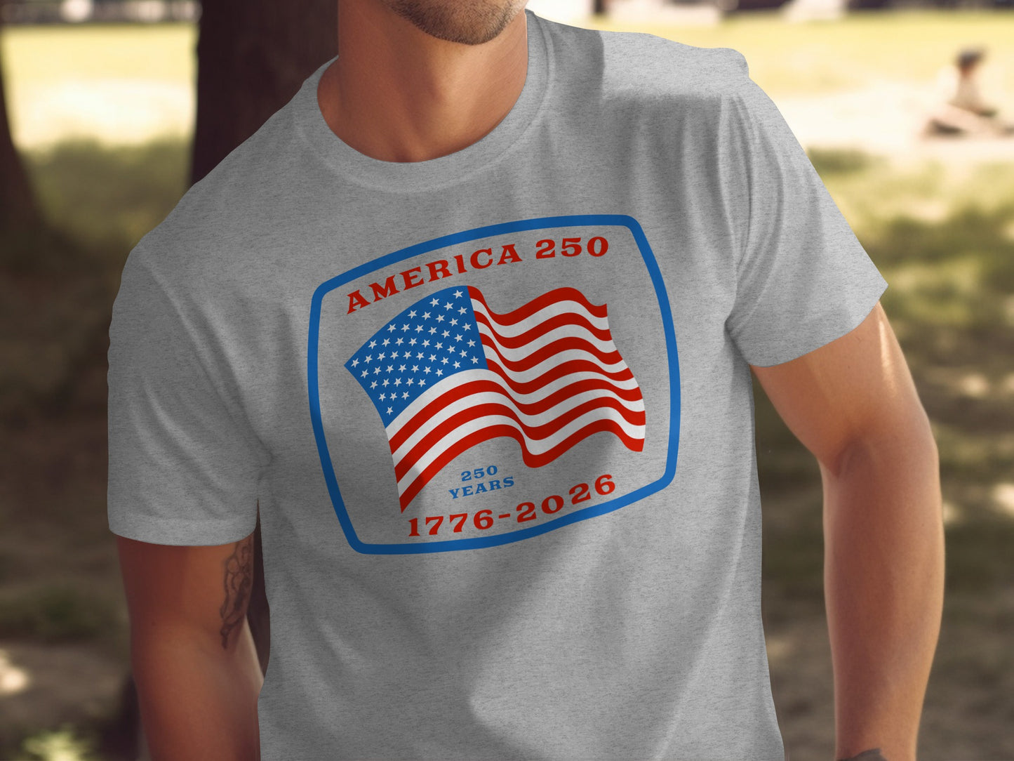 America 250 Years 1776-2026 Patriotic T-Shirt Product