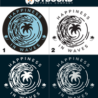 Happiness In Waves Graphic Design Product