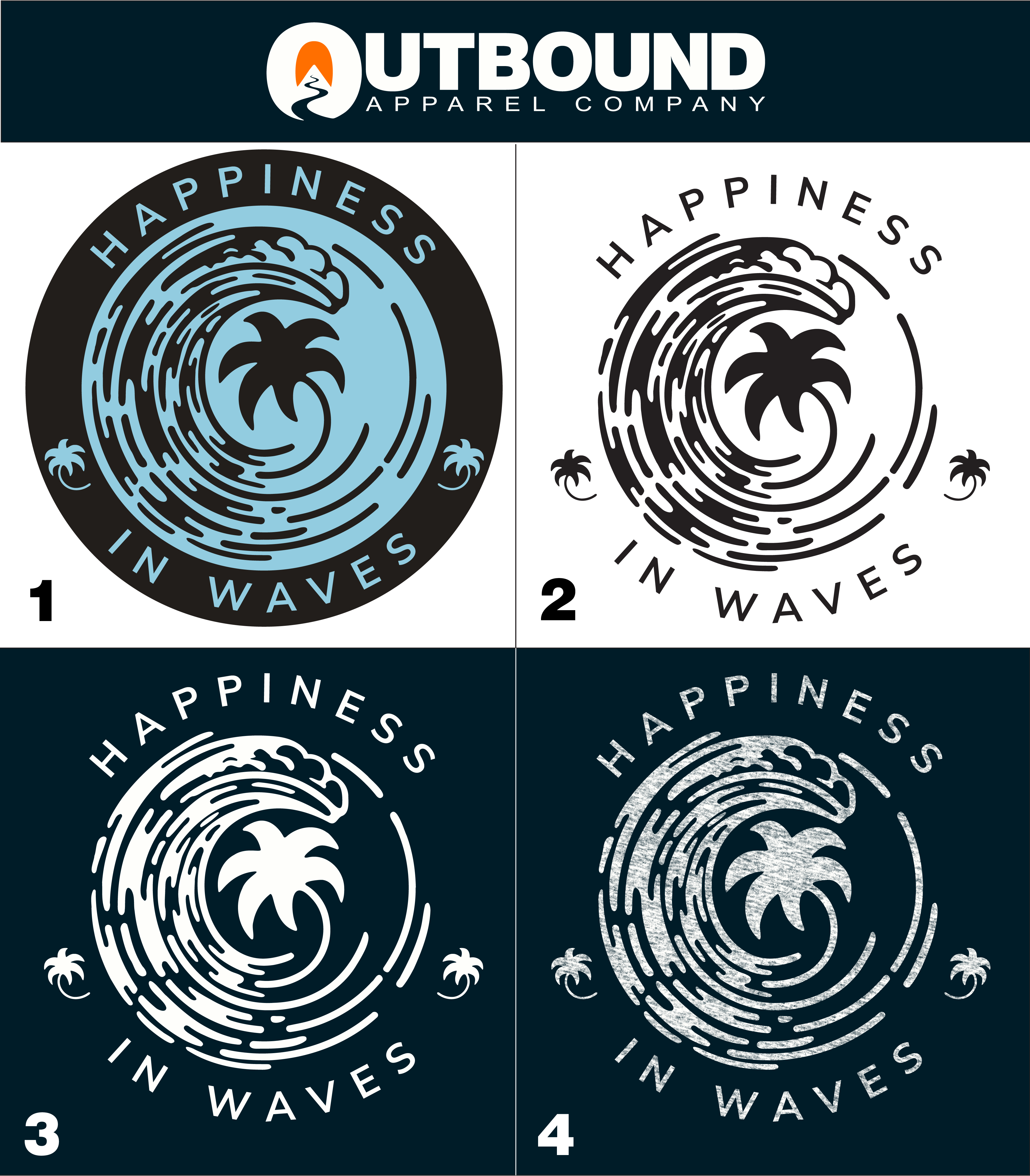 Happiness In Waves Graphic Design Product
