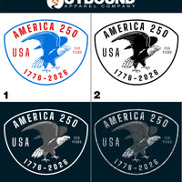 America 250 USA 1776-2026 Badge Design product